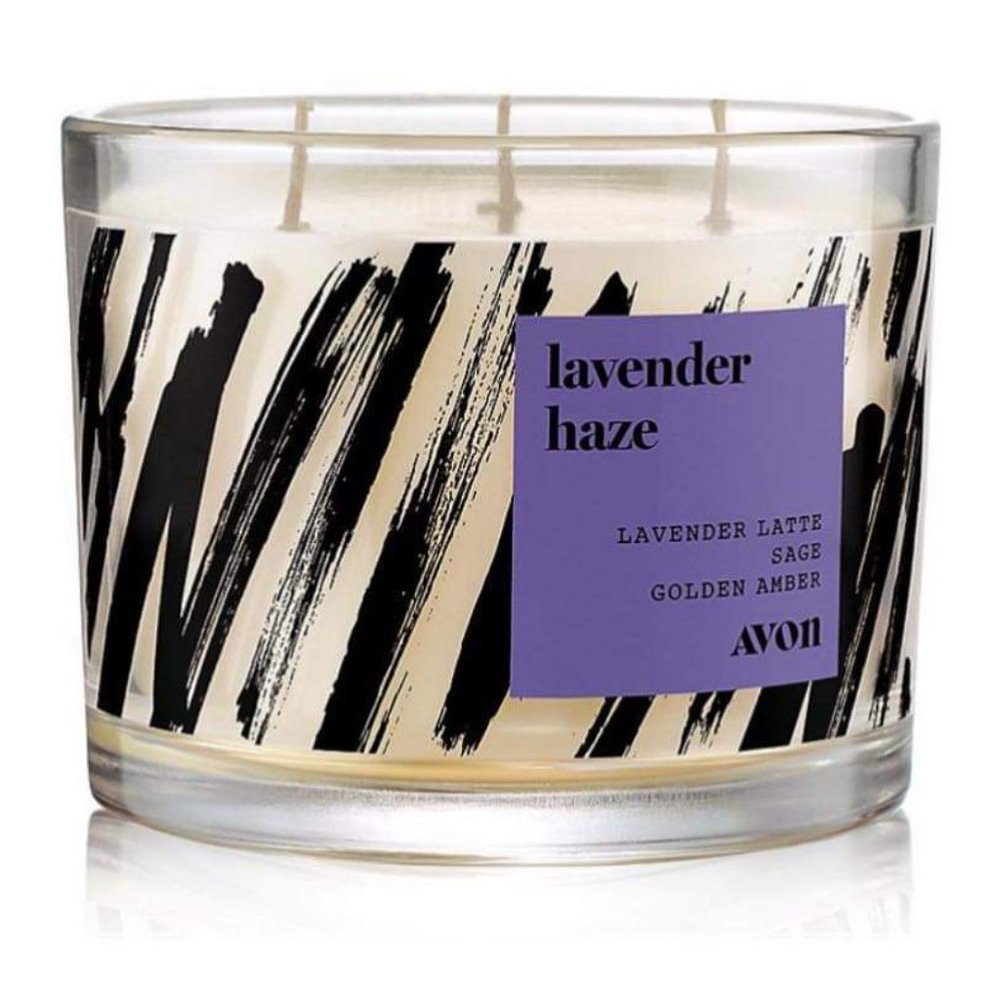 Avon Lavender Haze Three Wick Scented Candle